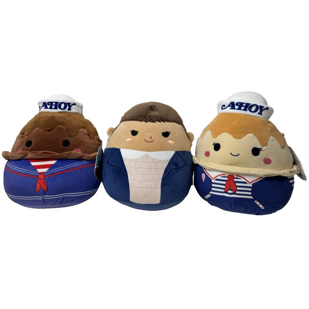 Squishmallows 10” Stranger Things Plush Eleven USS Butterscotch Lot of 3 NWT